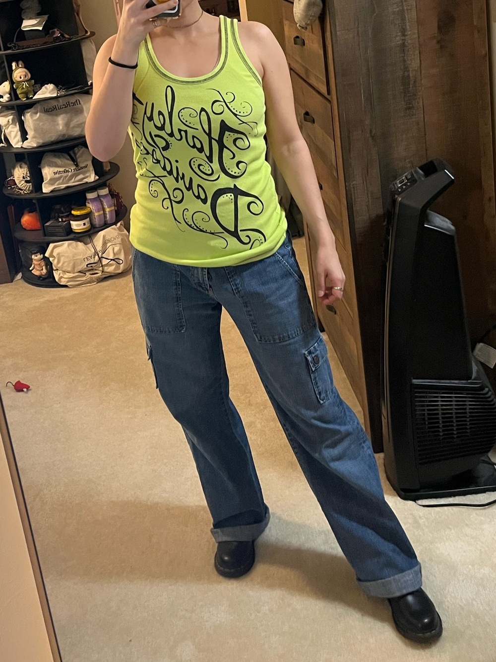 Harley-Davidson Neon Green Tank Top - Picture 4 of 4